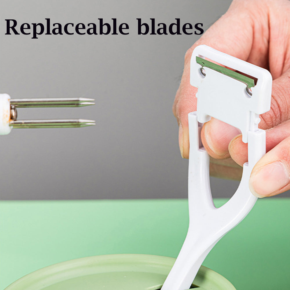Multifunctional Kitchen Peeler Handcranked Fruit Peeler Apple Pear Slicing Tool Fruit Divider Spare 3