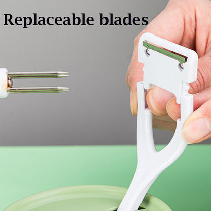Multifunctional Kitchen Peeler Handcranked Fruit Peeler Apple Pear Slicing Tool Fruit Divider Spare 3