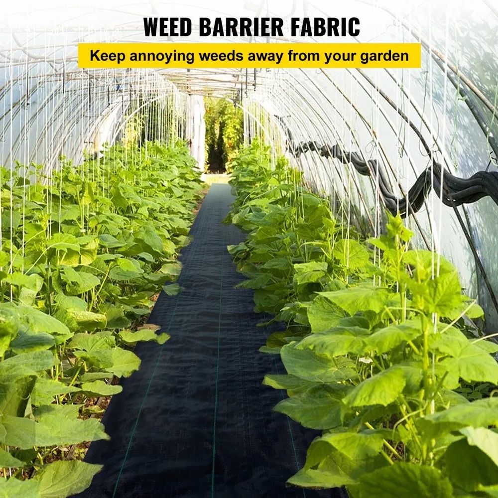 Heavy Duty Geo Textile Fabric Weed Control Fabric Garden Barrier Cloth Woven Ground Cover 1