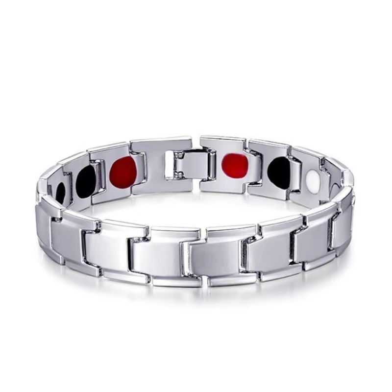 Mens Magnetic Therapy Strength Bracelet Adjustable Health And Energy Bangle 4