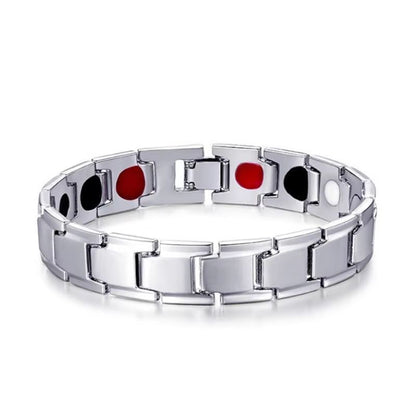 Mens Magnetic Therapy Strength Bracelet Adjustable Health And Energy Bangle 4