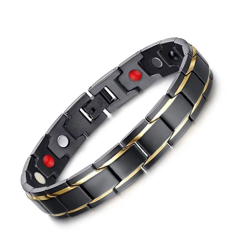 Mens Magnetic Therapy Strength Bracelet Adjustable Health And Energy Bangle 5