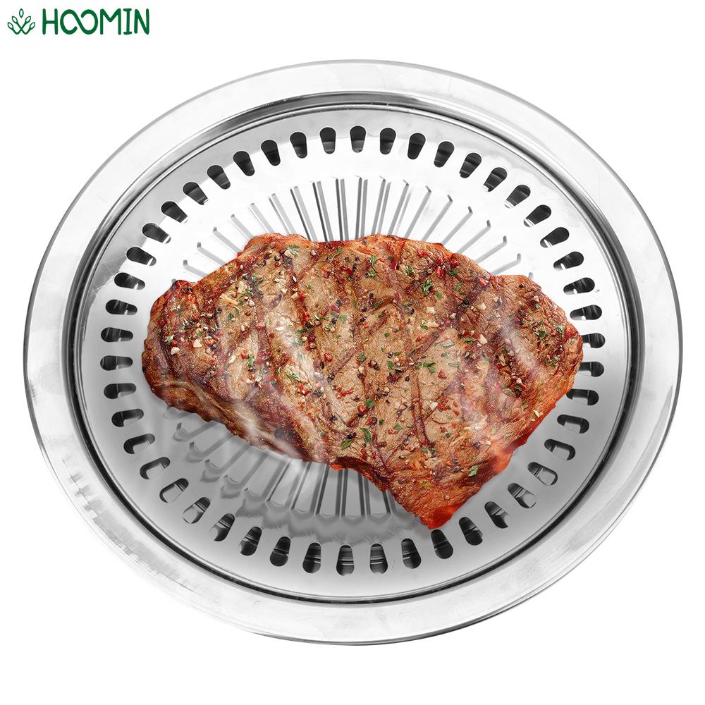 Smokeless Barbecue Grill Pan, Non-Stick Gas Stove Plate, Electric Stove Baking Tray, BBQ Tong, Home Outdoor Grill Tools