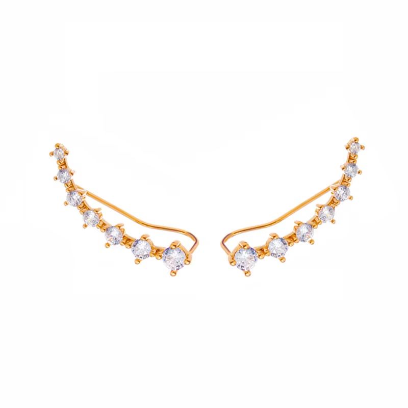 Korean Crystal Heart Hoop Earrings With 925 Silver Needle For Women 19