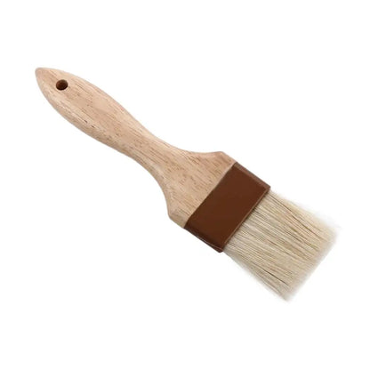 Kitchen Cooking Brushes Wooden Handle Bristle Brushes Flat Pastry Baking Brush Barbecue Oil Brush 8