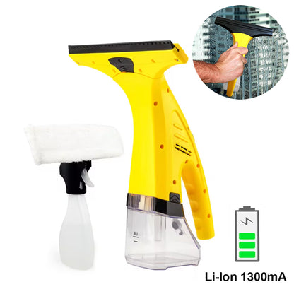Rechargeable Window Vacuum Cleaner Set, Window Squeegee, Electric Cleaning Tool for Tiles Mirrors Glass and Count
