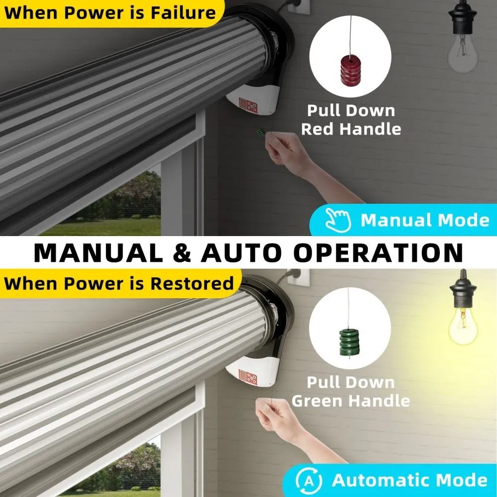 Auto Garage Roller Gate Opener Kit With Remote Controls High Lift Force Electric Roller Door Opener 2