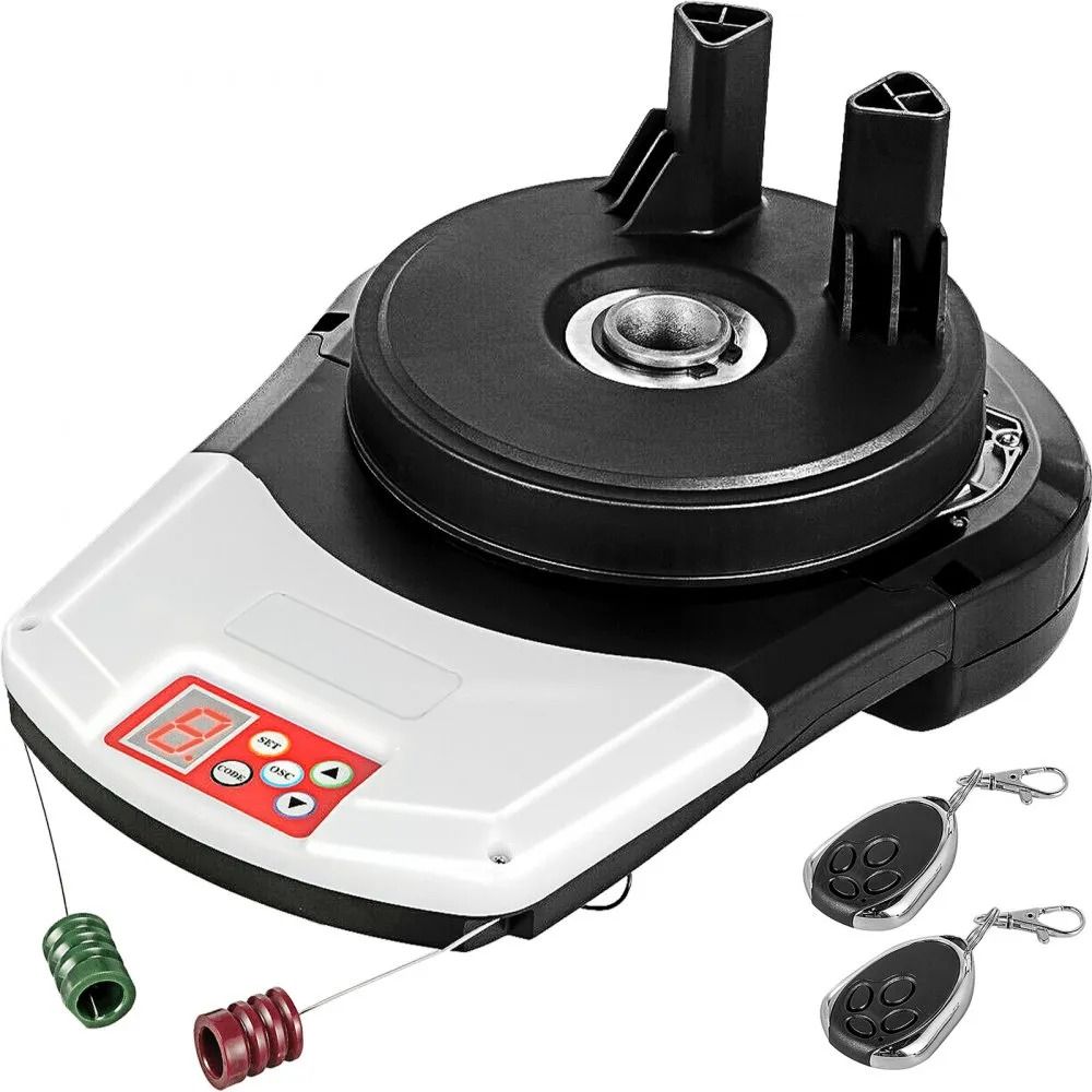 Auto Garage Roller Gate Opener Kit with Remote Controls, High Lift Force Electric Roller Door Opener