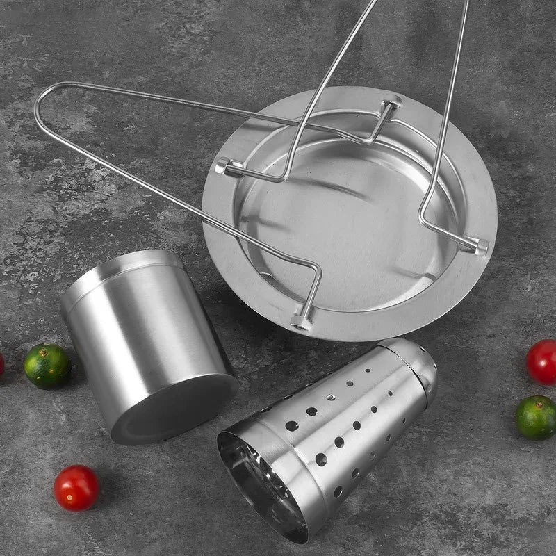 Stainless Steel Roasting Grill Stand Outdoor Portable Chicken Roaster Rack Removable Non Stick Gril 3