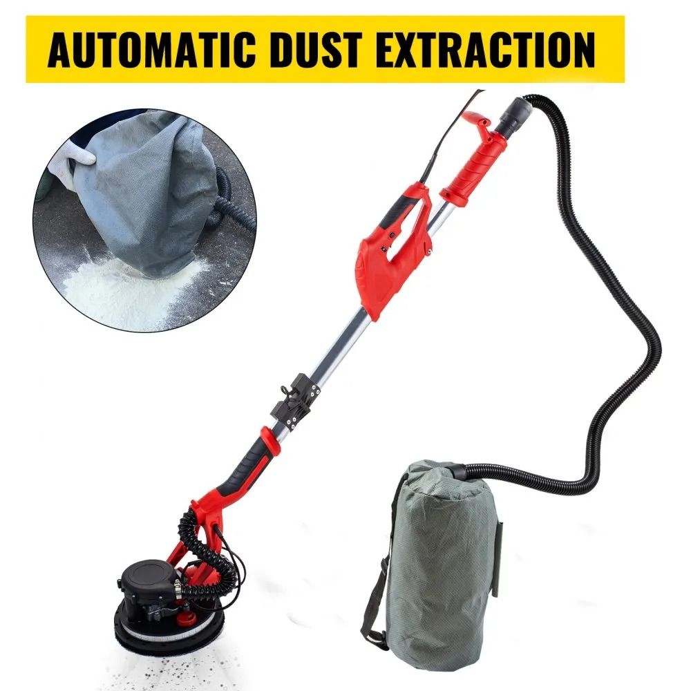Electric Drywall Sander Foldable Sheetrock Sander With Telescope Handle Variable Speed RPM Wall San 6