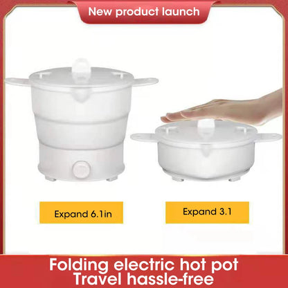 Multi Portable Fold able Silicone Pot, Travel Electric Kettle, Camping Hot Pot Water Boiler, Compact Folding