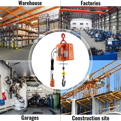 Electric Hoist Winch Portable Power Winch High Lift Height Crane With Wireless Wired Manual Remote  2