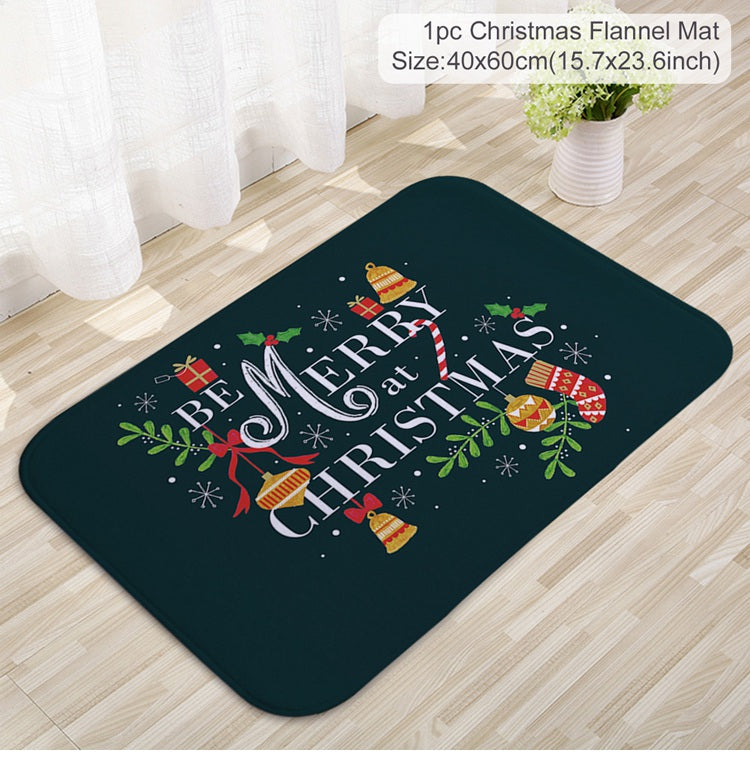 Outdoor Carpet Merry Christmas Santa Claus Door Mat Navidad Ornament Decorations For Home New Year  10