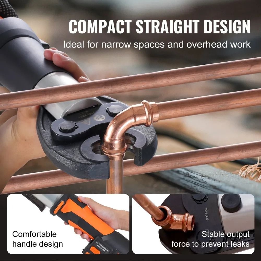 Pipe Crimping Kit Pro Press Tool Battery Crimping Tool Copper Pipe Press Tool 2