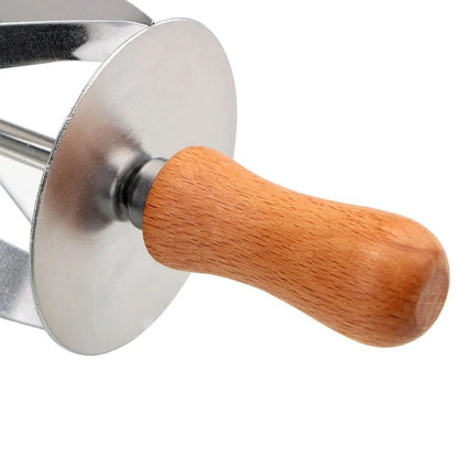 Stainless Steel Rolling Croissant Cutter Dough Pastry Baking Tool 1