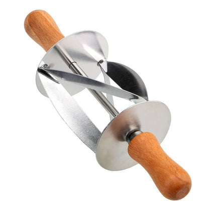 Stainless Steel Rolling Croissant Cutter Dough Pastry Baking Tool 5