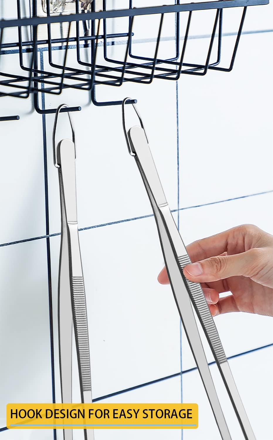 Fine Long Tweezer Tongs For Cooking Stainless Steel Cooking Tweezers Precision Kitchen Tongs For Fo 2
