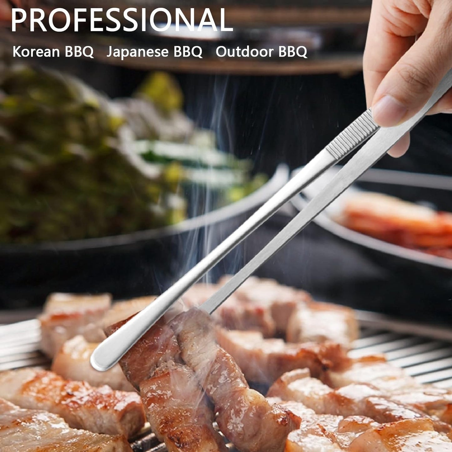 Fine Long Tweezer Tongs For Cooking Stainless Steel Cooking Tweezers Precision Kitchen Tongs For Fo 3