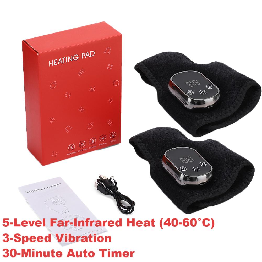 Foot Heat Massager Hot Compresses  Vibration Massager Timer Breathable Material USB Foot And Ankle  7