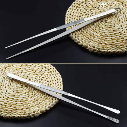 Fine Long Tweezer Tongs For Cooking Stainless Steel Cooking Tweezers Precision Kitchen Tongs For Fo 5