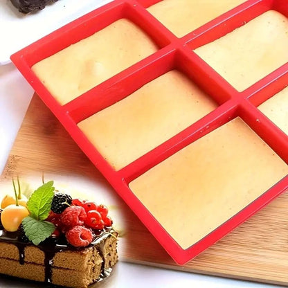 Silicone 9 Cavity Mini Loaf Pan For Baking Cakes Bread Brownies And More 1
