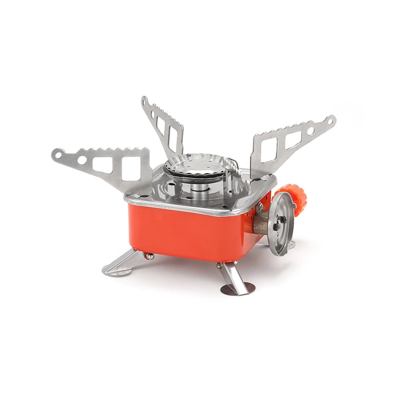 Ultralight Portable Folding Mini Square Cassette Gas Stove Outdoor Cooktop For Camping Hiking Trave 4