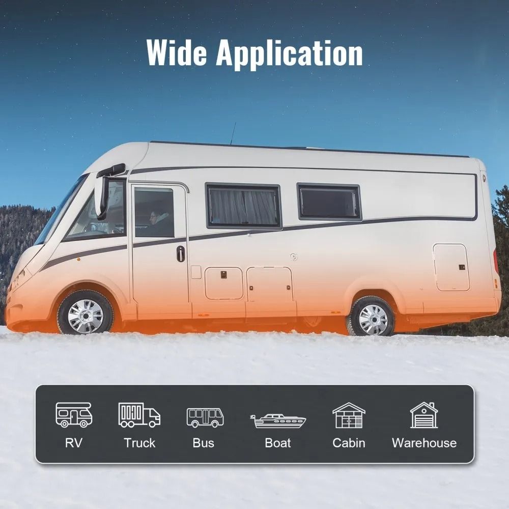 Diesel Air Heater With Bluetooth App Control Automatic Altitude Adjustment LCD Display And Remote C 4