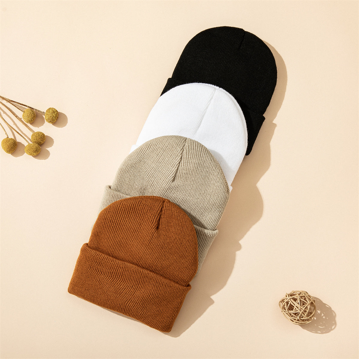 Baby Knitted Hat 1pcs, Soft Comfortable Toddler, Winter Warm Newborn Infant, Boys Girls Kids Bonnet, Autumn