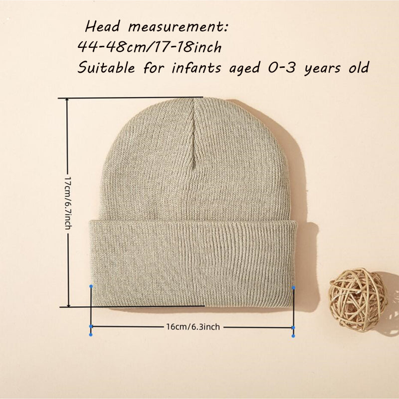 Baby Knitted Hat 1pcs, Soft Comfortable Toddler, Winter Warm Newborn Infant, Boys Girls Kids Bonnet, Autumn