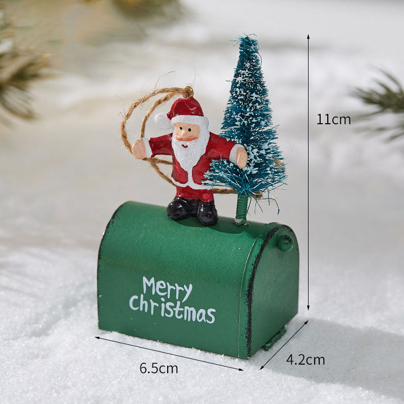 Decorative Cabin Mailbox New Christmas Wrought Iron Indoor And Outdoor Decorations For Home Bar And 5