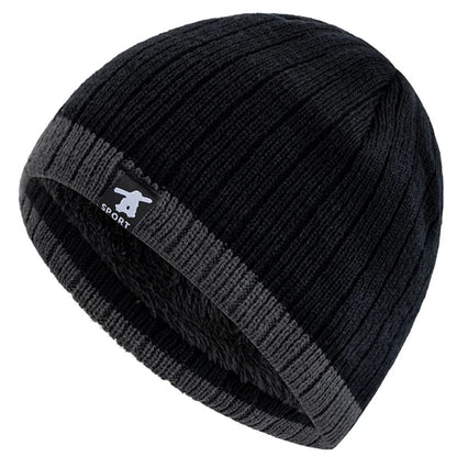 Plush Fur Lined Warm Winter Hats, New Style Unisex Beanies, Casual Streetwear Knitted Hats For Man, Woman Skiing Cap
