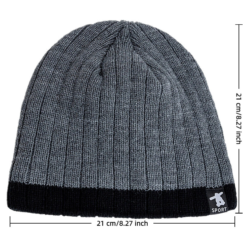 Plush Fur Lined Warm Winter Hats New Style Unisex Beanies Casual Streetwear Knitted Hats For Man Wo 1