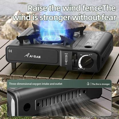 Portable Outdoor High Fire Gas Stove Household Cassette Stove Grill Ideal For Camping Kitchen Barbe 4