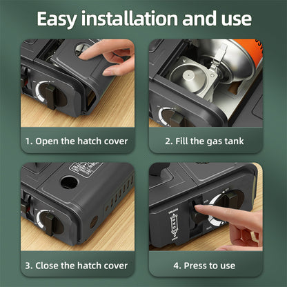 Portable Outdoor High Fire Gas Stove Household Cassette Stove Grill Ideal For Camping Kitchen Barbe 5