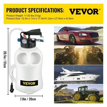 Oil And Liquid Extractor Large Capacity Automatic Transmission Fluid Pump Tool Set Way ATF Refill S 3