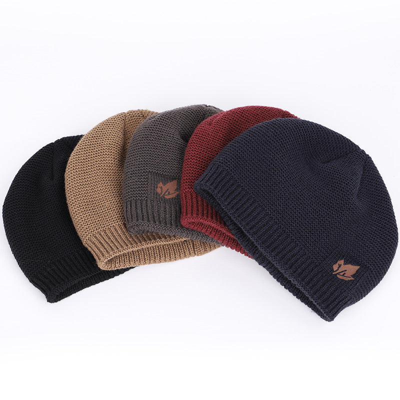 Winter Ski Male Bone New Winter Knit Hats Mens Womens Outdoor Warm Plus Velvet Loose Caps Thickenin 1
