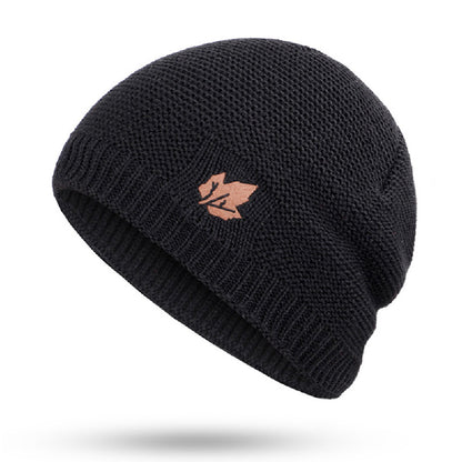 Winter ski male bone, new winter knit hats men's, women's outdoor warm, plus velvet loose caps, thickening Skullies