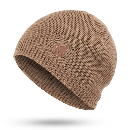 Winter Ski Male Bone New Winter Knit Hats Mens Womens Outdoor Warm Plus Velvet Loose Caps Thickenin 7