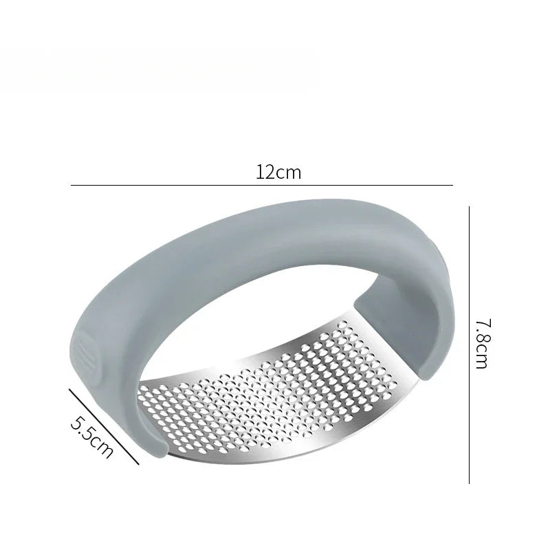 Stainless Steel Garlic Press Easy Clean Garlic Crusher Labor Saving Kitchen Gadget Household Garlic 5