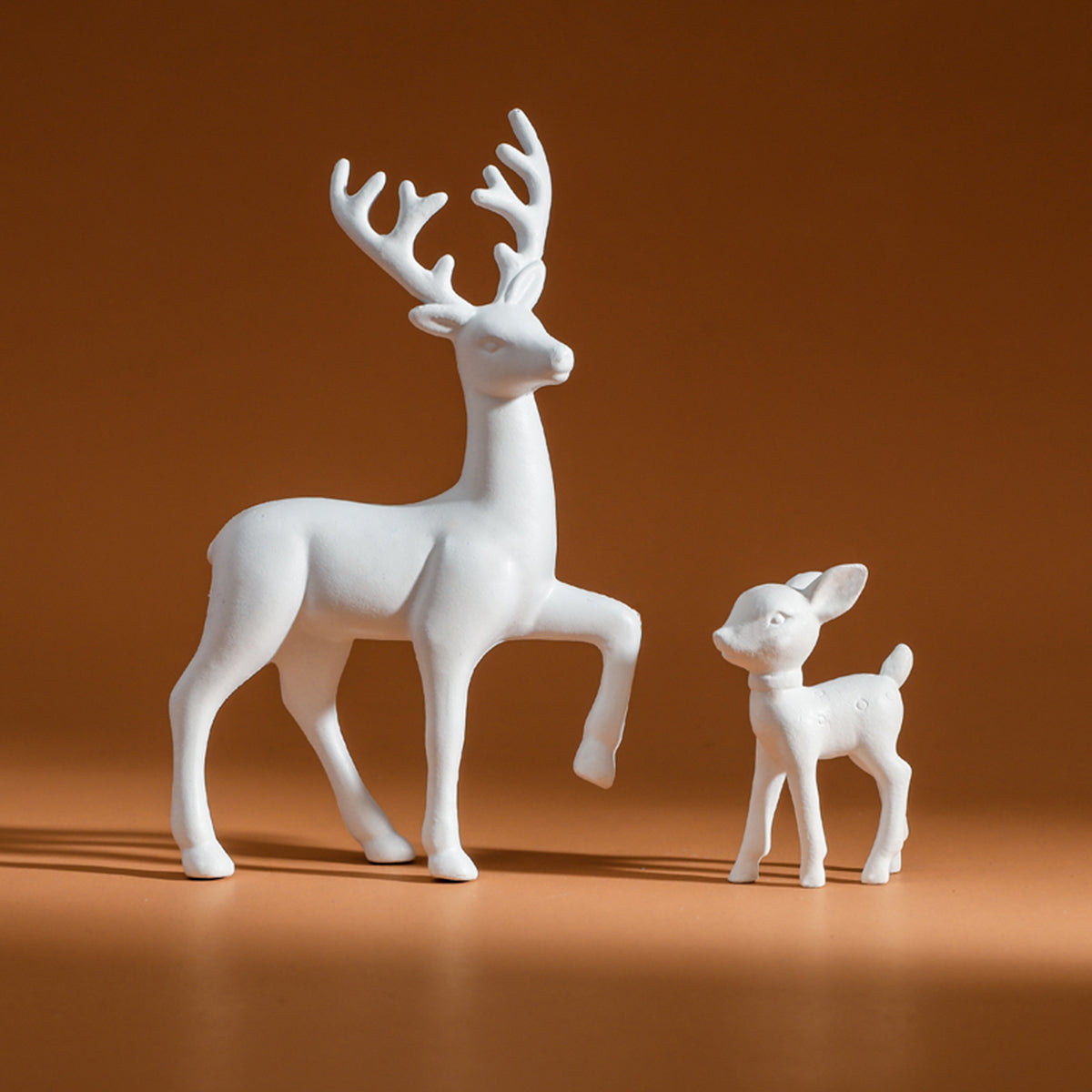 Room Decor Mother Deer, Cute Kids Room Decor Sculptures, Kawaii Sculptures, Christmas Home Decoration, Fawn Figurines