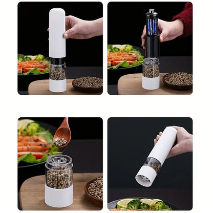 Electric Spice Mill, Automatic Salt and Pepper Grinder, Adjustable Coarseness, Perfect for Cooking and BBQ