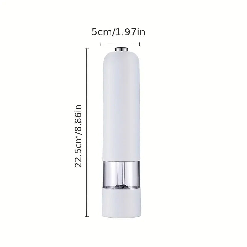 Electric Spice Mill, Automatic Salt and Pepper Grinder, Adjustable Coarseness, Perfect for Cooking and BBQ