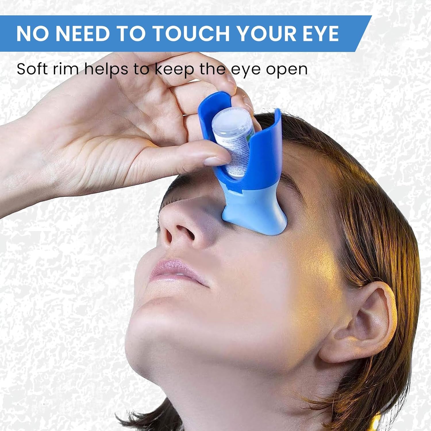 Eyedrop Guide Aid, Reusable Eyedrops Holder, Helper Eye Ointments Drops Holder Device, Eye Drops Bottle, Applicator Care