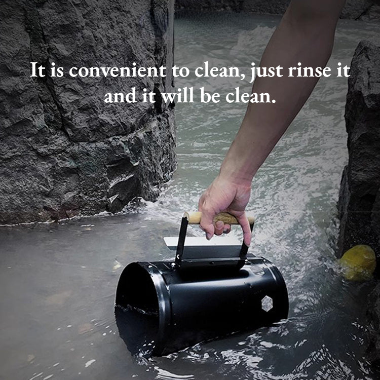Portable Charcoal Bucket, Outdoor Barbecue Stove, Stainless Steel Igniter, Charcoal Igniting Barrel, Rugged Convenient