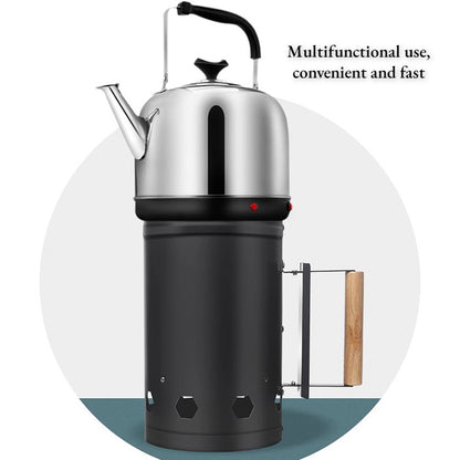 Portable Charcoal Bucket, Outdoor Barbecue Stove, Stainless Steel Igniter, Charcoal Igniting Barrel, Rugged Convenient