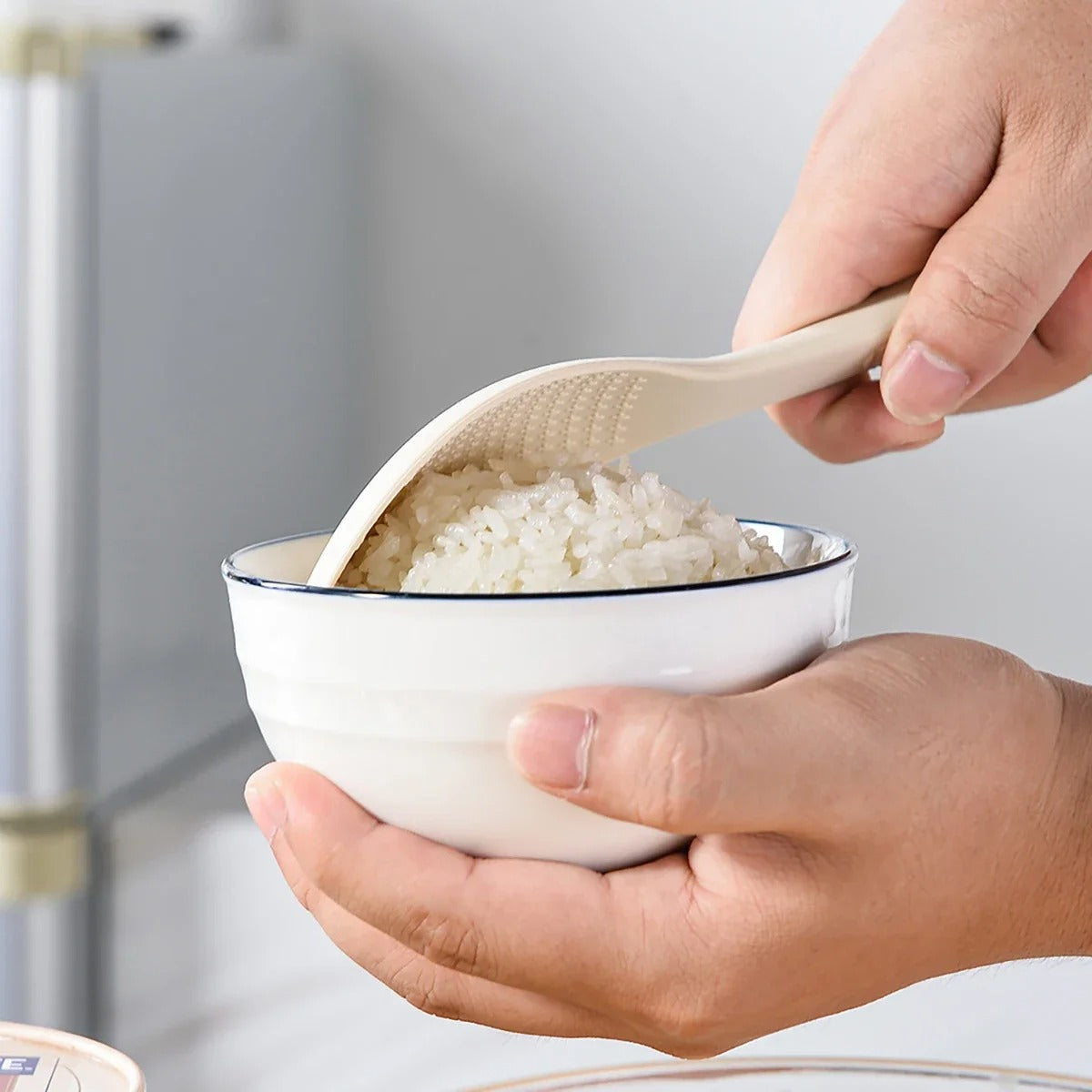 Food Grade Silicone, Non Stick Rice Spoon, High-temperature Resistant, Household Cooking Tool
