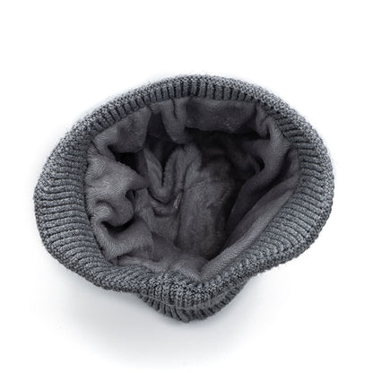 Men Winter Hat New, Soft Beanie Hat for Male, Fleece Warm Earflap Cap, Outdoor Thicken Ski Sports Knitted Hat