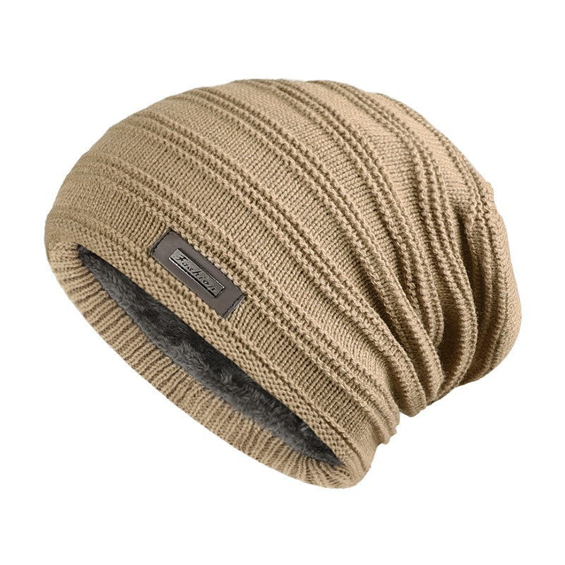 Thick Soft Stretch Hat, Unisex Fur Lined Beanie, Keep Warm Winter Hat, Fashionable Winter Cap for Men and Women