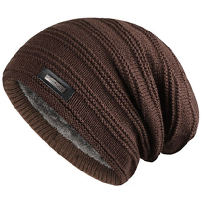Thick Soft Stretch Hat, Unisex Fur Lined Beanie, Keep Warm Winter Hat, Fashionable Winter Cap for Men and Women