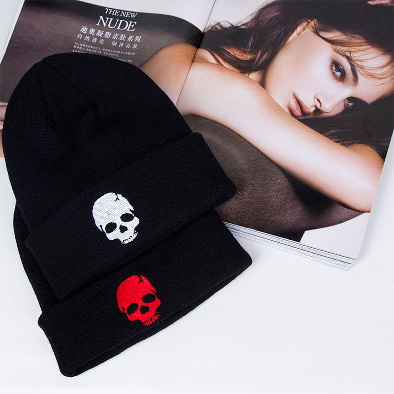 Autumn And Winter Skull Style, Beanie Hats For Woman And Man, Unisex Knitted Hat, Warm Winter Cap